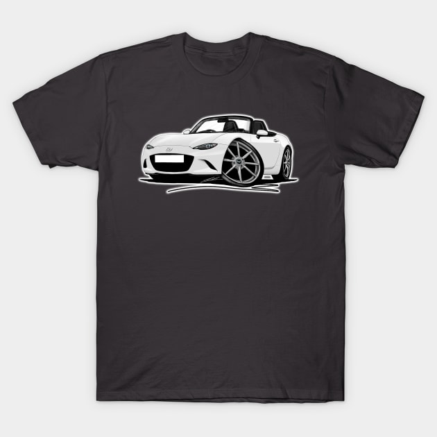 Mazda MX5 (Mk4) White T-Shirt by y30man5